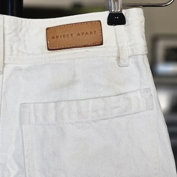 Apiece Apart Merida Wide-Leg White Pants